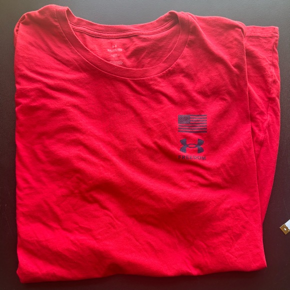 Under Armour Other - Mens Under Armour Freedom Red Graphic T-Shirt Size XXL